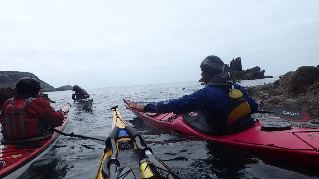 Left to right Dave Helen Robbie the Seal and James